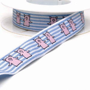 Schweinchen Dekoband